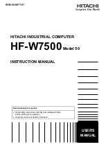 Preview for 2 page of Hitachi HF-W7500 Instruction Manual