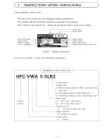 Предварительный просмотр 6 страницы Hitachi HFC-VWA2 SERIES Instruction Manual