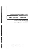 Hitachi HFC-VWS3D Series Instruction Manual preview