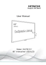 Предварительный просмотр 1 страницы Hitachi HILF65101 User Manual