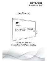 Hitachi HILS65204 User Manual preview