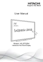 Hitachi HILS75204 User Manual preview