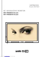 Hitachi HIT-FHD6514 Touch User Manual предпросмотр