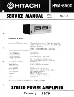 Hitachi HMA-6500 Service Manual preview