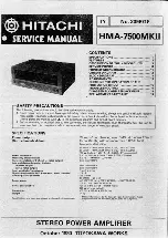 Hitachi HMA-750 MK2 Service Manual preview