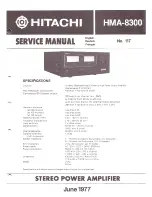 Hitachi HMA-8300 Service Manual preview