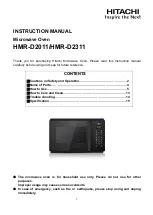 Hitachi HMR-D2011 Instruction Manual предпросмотр