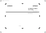 Предварительный просмотр 1 страницы Hitachi HPW-200EC Hardware User'S Manual