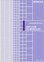 Hitachi HSC-2100 Hardware Manual предпросмотр