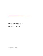 Hitachi HT-4139-28 Maintenance Manual предпросмотр