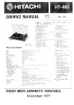 Preview for 1 page of Hitachi HT-460 Service Manual
