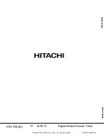 Preview for 45 page of Hitachi HTD-K160 Service Manual