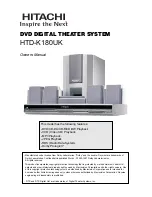 Hitachi HTD-K180UK Owner'S Manual preview