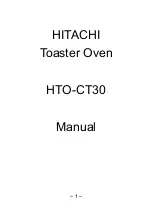 Hitachi HTO-CT30 Manual предпросмотр