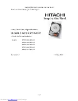 Hitachi HTS541680J9SA00 - Travelstar 80 GB Hard Drive Specifications preview