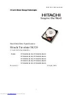 Preview for 1 page of Hitachi HTS543212L9A300 Oem Specification