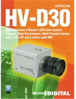 Preview for 1 page of Hitachi HV-D30 Brochure & Specs