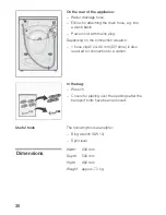 Preview for 38 page of Hitachi HWF-1200X Instruction Manual And Installation Instructions