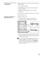 Preview for 47 page of Hitachi HWF-1200X Instruction Manual And Installation Instructions