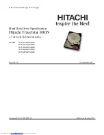 Hitachi IC25N020ATMR04 Specifications preview