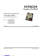 Предварительный просмотр 2 страницы Hitachi IC25N020ATMR04 Specifications