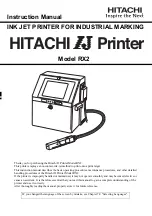 Preview for 1 page of Hitachi IJ RX2 Instruction Manual