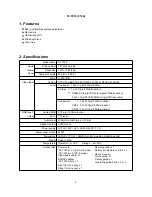 Preview for 2 page of Hitachi Illumina PJ-TX10 Service Manual