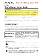 Preview for 2 page of Hitachi Innovate CP-RX94 User Manual