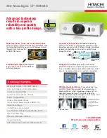 Hitachi Innovate CP-WX8240 Brochure & Specs preview