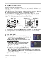 Preview for 33 page of Hitachi Innovate CP-X2520 User'S Manual And Operating Manual