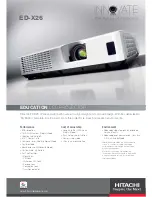 Hitachi Innovate ED-X26 Technical Specifications preview