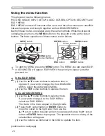 Предварительный просмотр 31 страницы Hitachi Innovate ED-X26 User Manual