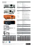 Предварительный просмотр 2 страницы Hitachi Innovate ED-X40Z Technical Specifications