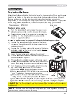 Preview for 106 page of Hitachi Innovate iPJ-AW250NM User'S Manual And Operating Manual