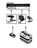 Hitachi KC18DBL - HXP Lithium-Ion Cordless 4-Tool Combo Parts List preview