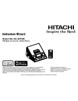 Hitachi KC229UK Instruction Manual preview