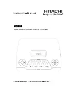 Hitachi KC320 Instruction Manual preview
