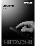 Preview for 1 page of Hitachi KC35 User Manual