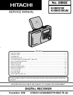 Hitachi KHWS1W Service Manual preview