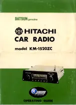 Предварительный просмотр 1 страницы Hitachi KM-1520ZC Operating Manual