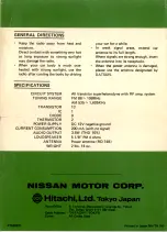 Preview for 3 page of Hitachi KM-1520ZC Operating Manual