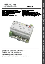 Hitachi KNX001 Installation And Operation Manual preview