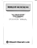 Preview for 1 page of Hitachi KP-140 Operation Manual