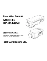 Hitachi KP-D50 Operation Manual preview