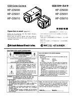 Preview for 1 page of Hitachi KP-D5000 Operation Manual