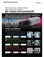 Preview for 1 page of Hitachi KP-D5000 Specifications