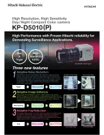 Предварительный просмотр 1 страницы Hitachi KP-D5010 Specifications