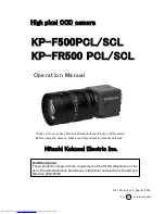 Предварительный просмотр 1 страницы Hitachi KP-F500PCL/SCL Operation Manual