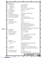 Preview for 2 page of Hitachi KP-F500WCL Specifications