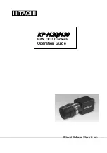 Hitachi KP-M20 Operation Manual preview